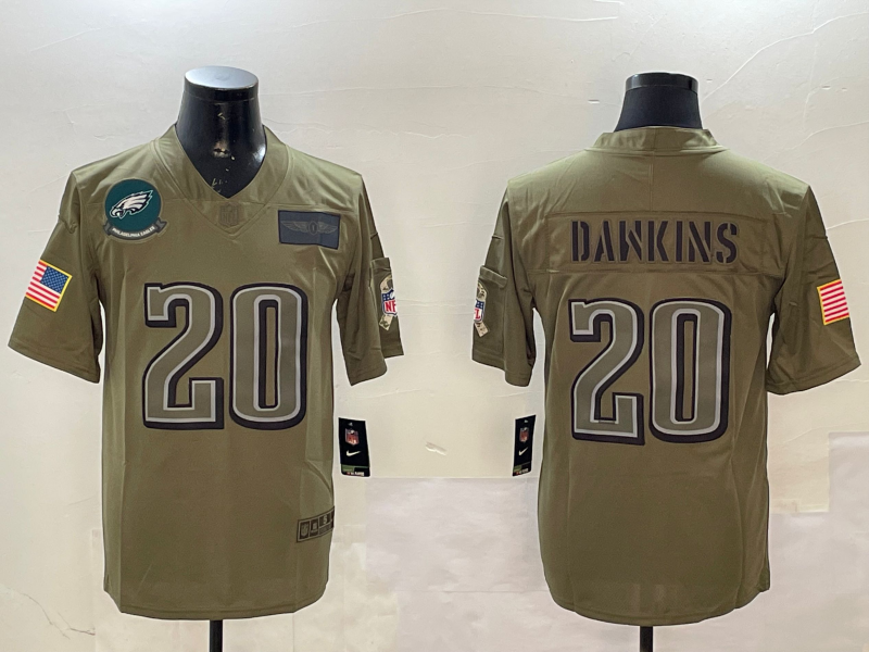 Men Philadelphia Eagles #20 Dawkins green 2025 Nike NFL jersey style 001
